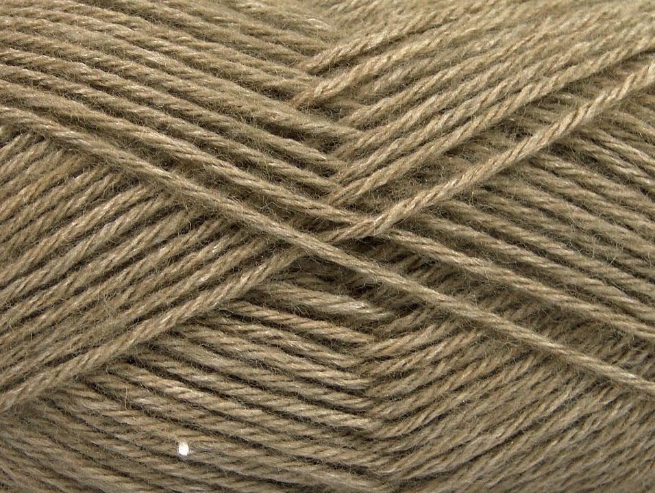 4x50gr. SILK MERINO DK Haki Ipek, Merino Yün Lüks, Merinos, İpek, Kışlık