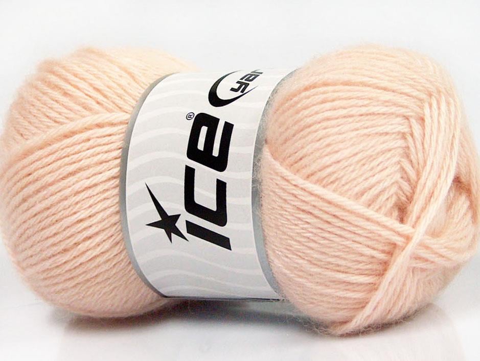 4x50gr. SILK MERINO DK Açık Somon Ipek, Merino Yün Lüks, Merinos, İpek, Kışlık