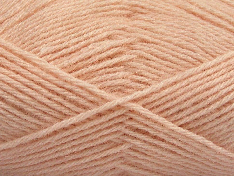 4x50gr. SILK MERINO DK Açık Somon Ipek, Merino Yün Lüks, Merinos, İpek, Kışlık