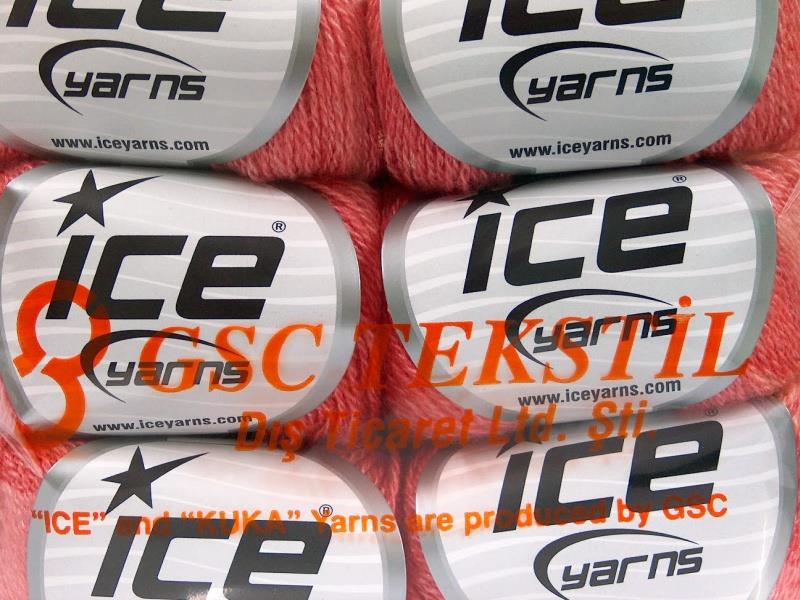 6x25gr. SILK MERINO Pembe Ipek, Merino Yün Lüks, Merinos, İpek, Kışlık, Çok İnce