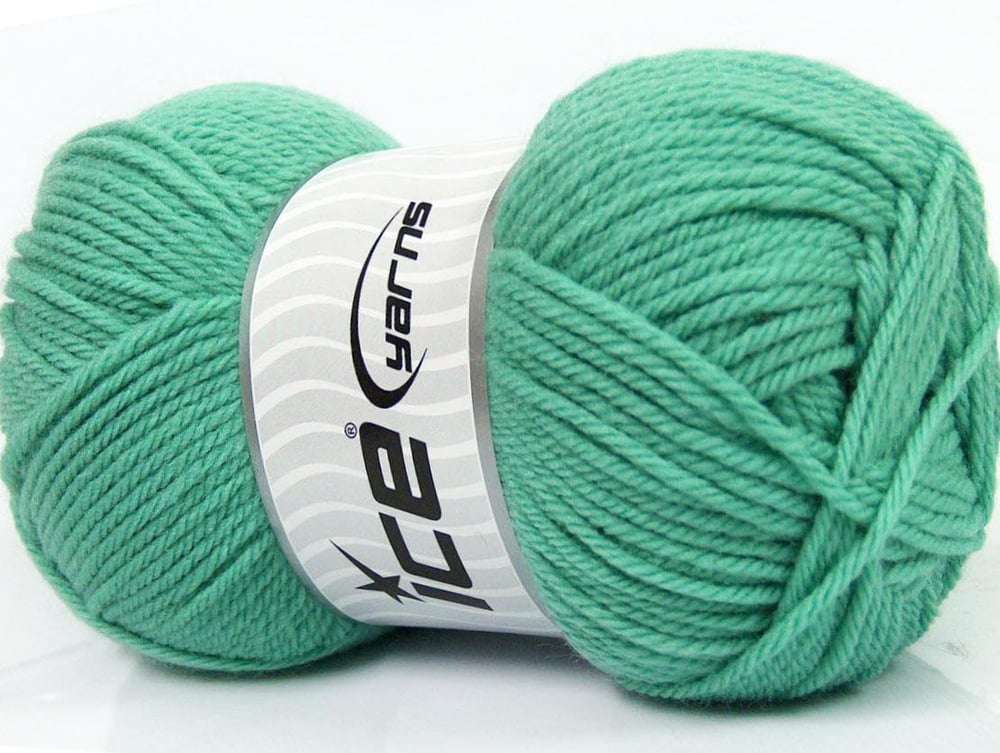 Lot of 4 x 100gr Skeins Ice Yarns SOFTLY BABY Hand Knitting Yarn Mint Green