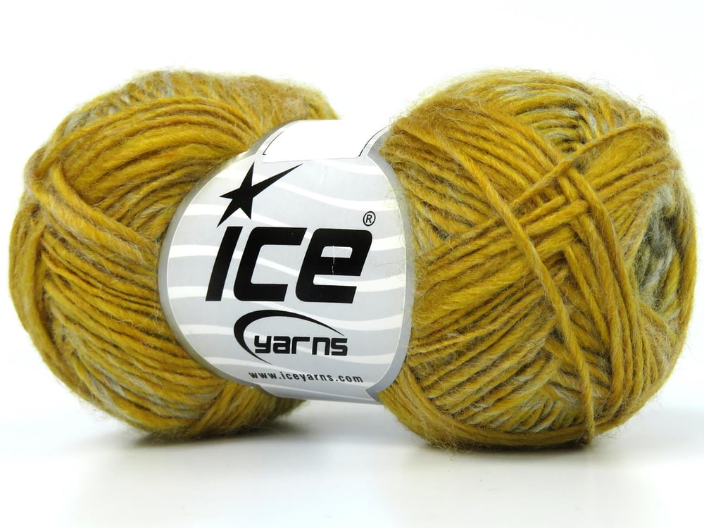 8x50gr. SONRIENTE ALPACA Altın, Açık Gri Yün, Alpaka, Akrilik Lüks, Alpaka, Kışlık, Yün, Worsted, Akrilik