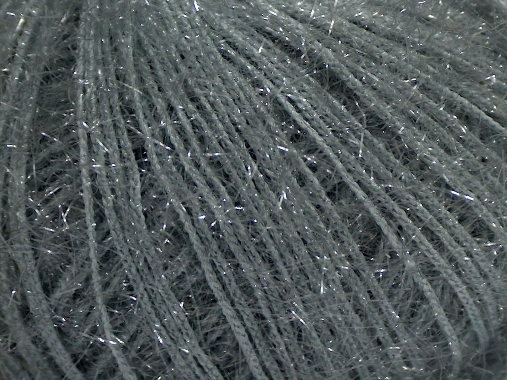 8x50gr. SPARKLE SOFT Açık Gri Metalik Simli Metalik Simli, Yumoş, Sakallı, Kışlık