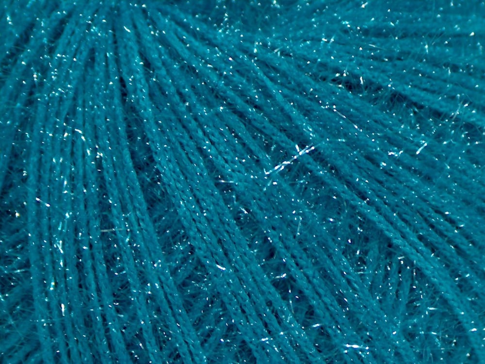 8x50gr. SPARKLE SOFT Turkuaz Metalik Simli Metalik Simli, Yumoş, Sakallı, Kışlık