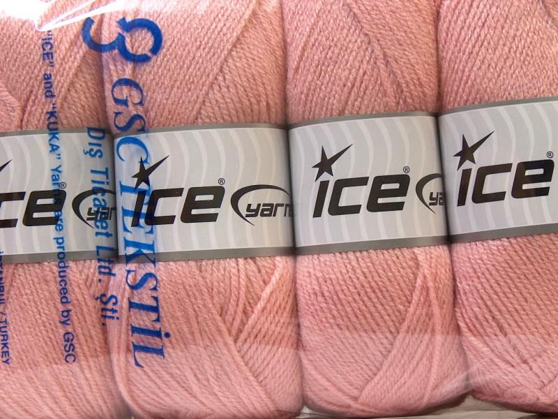 4x100gr. SUPER BABY Açık Gül Pembesi Bebe Akrilik Kışlık, Bebe, 100% Akrilik