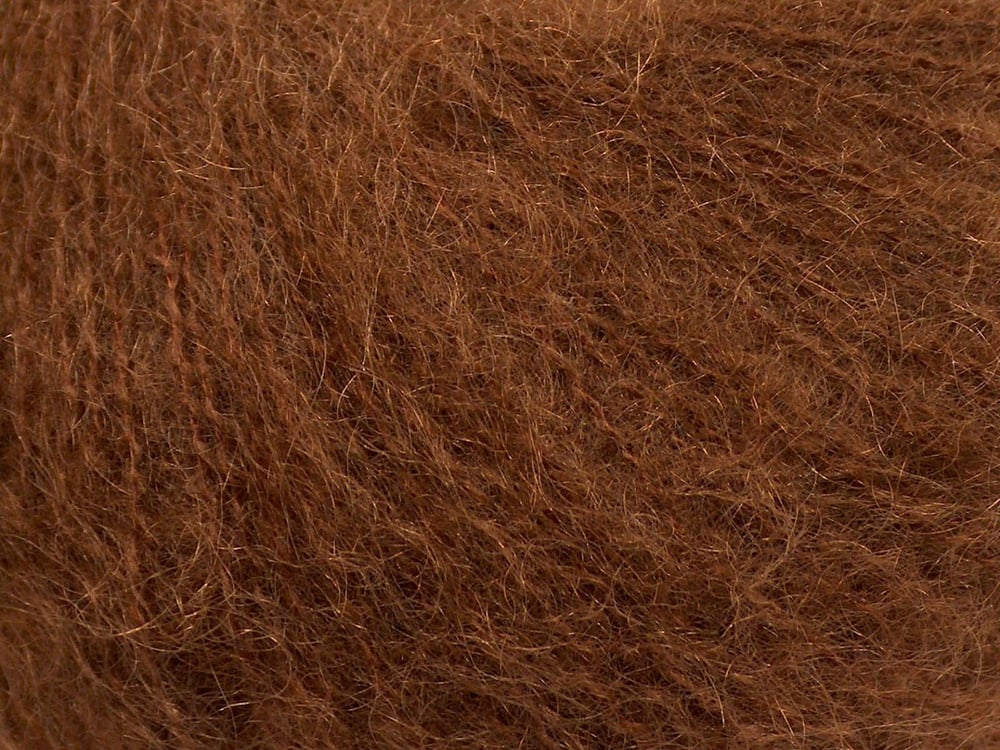 6x25gr. SUPERKID MOHAIR Kahverengi SuperKid Tiftik Lüks, Merinos, Kışlık, Çok İnce, Yün, Kid Mohair