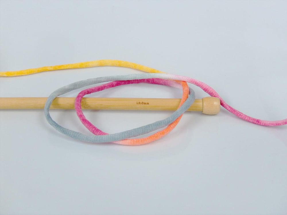 1x250gr. TUBE COTTON JUMBO COLOR Pembe, Turuncu, Sarı, Açık Gri Pamuk Yazlık İplikler, Pamuk, Çok Kalın, Batik Desenli