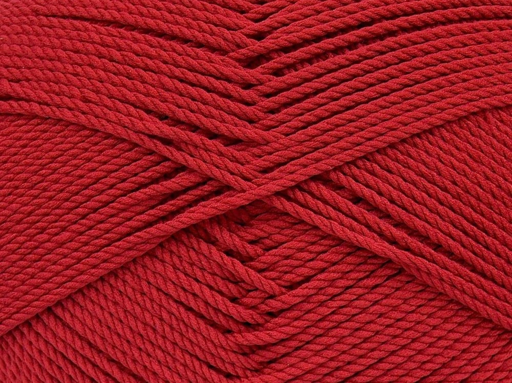 4x100gr. TWISTER DK Koyu kırmızı Akrilik Kışlık, Düz iplikler, 100% Akrilik