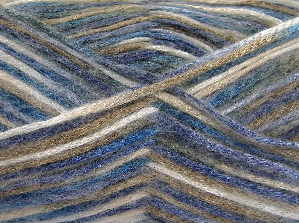 4x100gr. UNIVERSE Siyah, Deve Tüyü, Mavi Tonları Akrilik, Yün Merinos, Kışlık, Yün, Worsted, Zincir