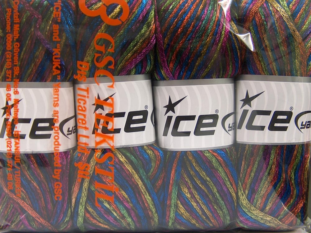 4x100gr. UNIVERSE Gökkuşağı Akrilik, Yün Merinos, Kışlık, Yün, Worsted, Zincir