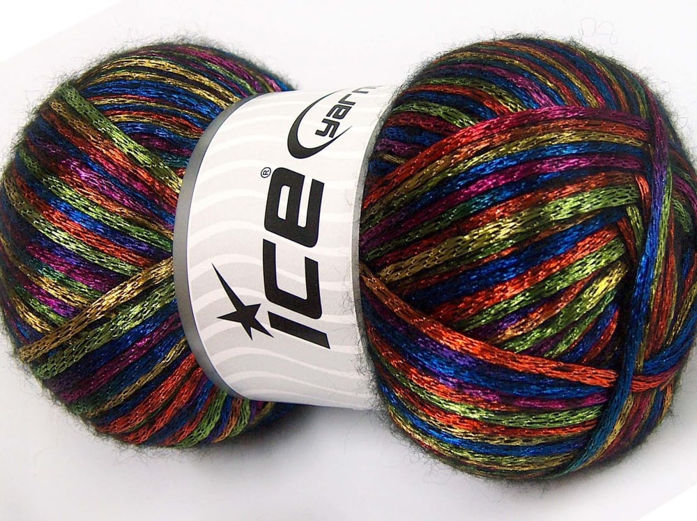 4x100gr. UNIVERSE Gökkuşağı Akrilik, Yün Merinos, Kışlık, Yün, Worsted, Zincir