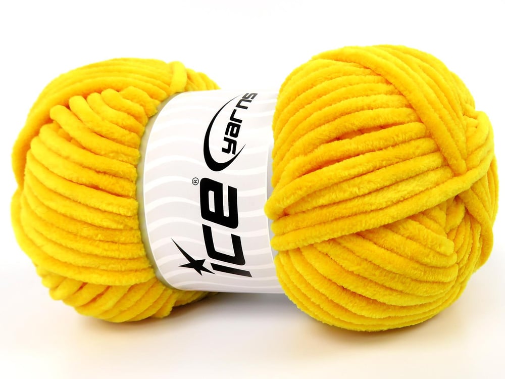 4x100gr. VELVET BABY Sarı Mikro Fiber Kışlık, Bebe, Şönil, Worsted
