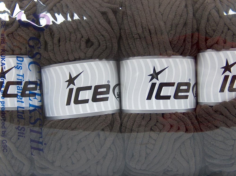 4x100gr. VELVET CHENILLE Kahverengi Mikro Polyester Kışlık, Bebe, Şönil, Worsted
