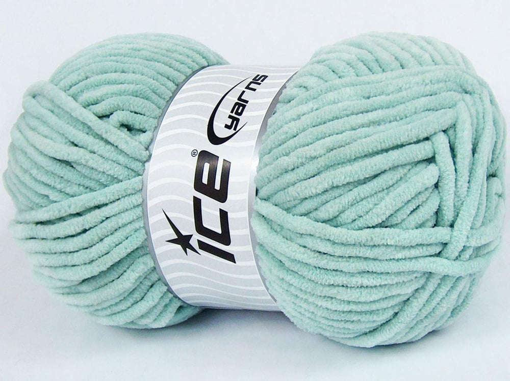 4x100gr. VELVET CHENILLE Nane Yeşil Mikro Polyester Kışlık, Bebe, Şönil, Worsted