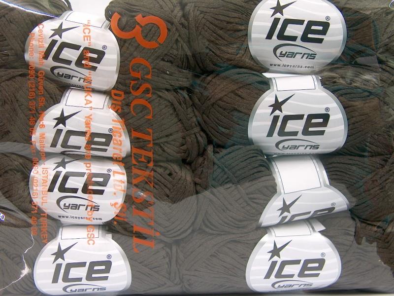 8x50gr. VIOLINO Koyu Kahverengi Akrilik Şerit, Yazlık İplikler, 100% Akrilik