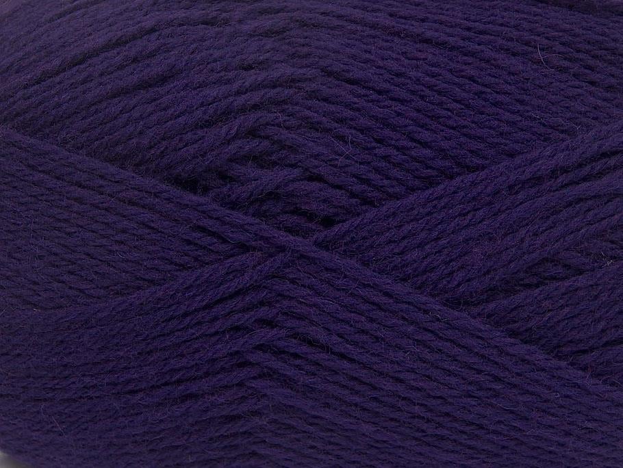 4x100gr. VIRGIN WOOL DELUXE Mor Yeni Yün Lüks, Kışlık, 100% Yün