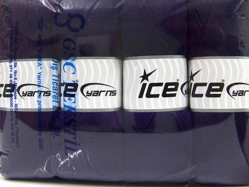 4x100gr. VIRGIN WOOL DELUXE Mor Yeni Yün Lüks, Kışlık, 100% Yün