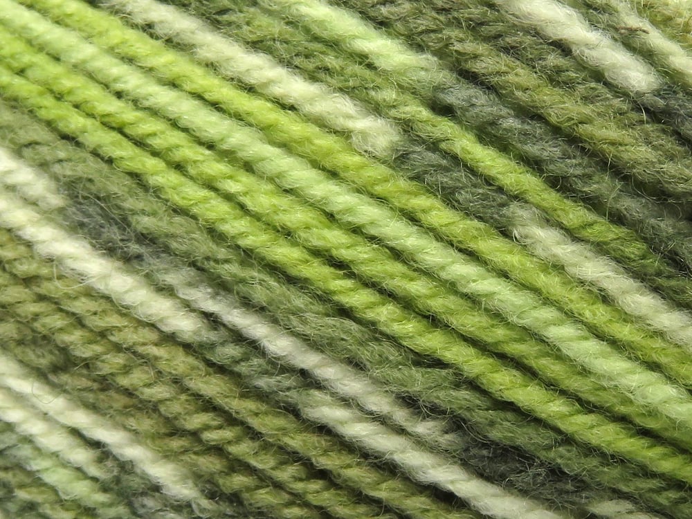 4x100gr. WOOL DESIGN Yeşil Tonları Yün, Akrilik Kışlık, Yün, Batik Desenli, Akrilik