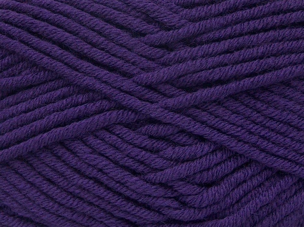 4x100gr. WOOL SUPERBULKY Mor Yün, Akrilik Kışlık, Yün, Düz iplikler, Çok Kalın, Akrilik