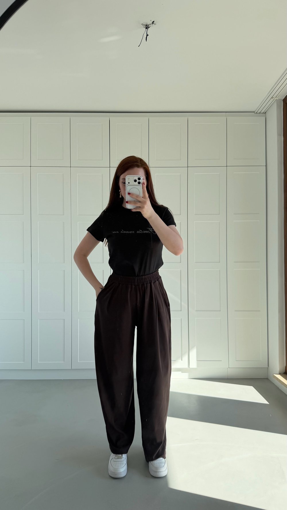 Baggy Fit Salaş Pantolon Kahverengi