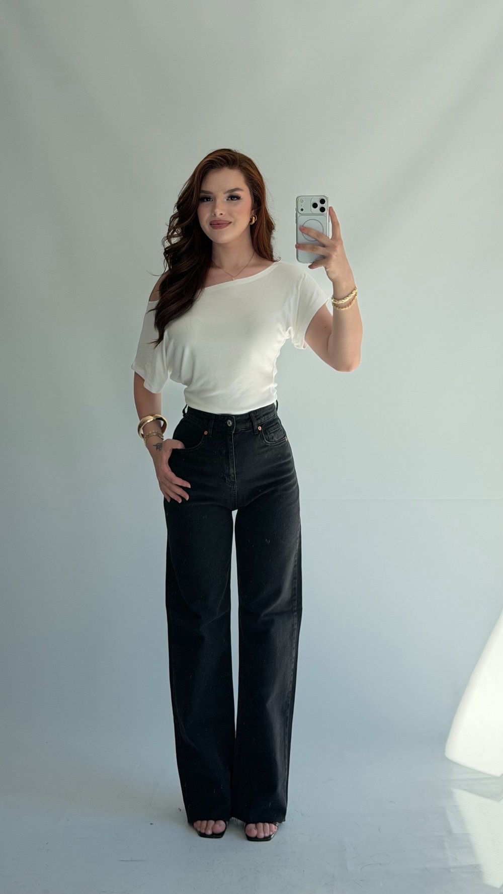 Trend Straight Cut Jean, Black