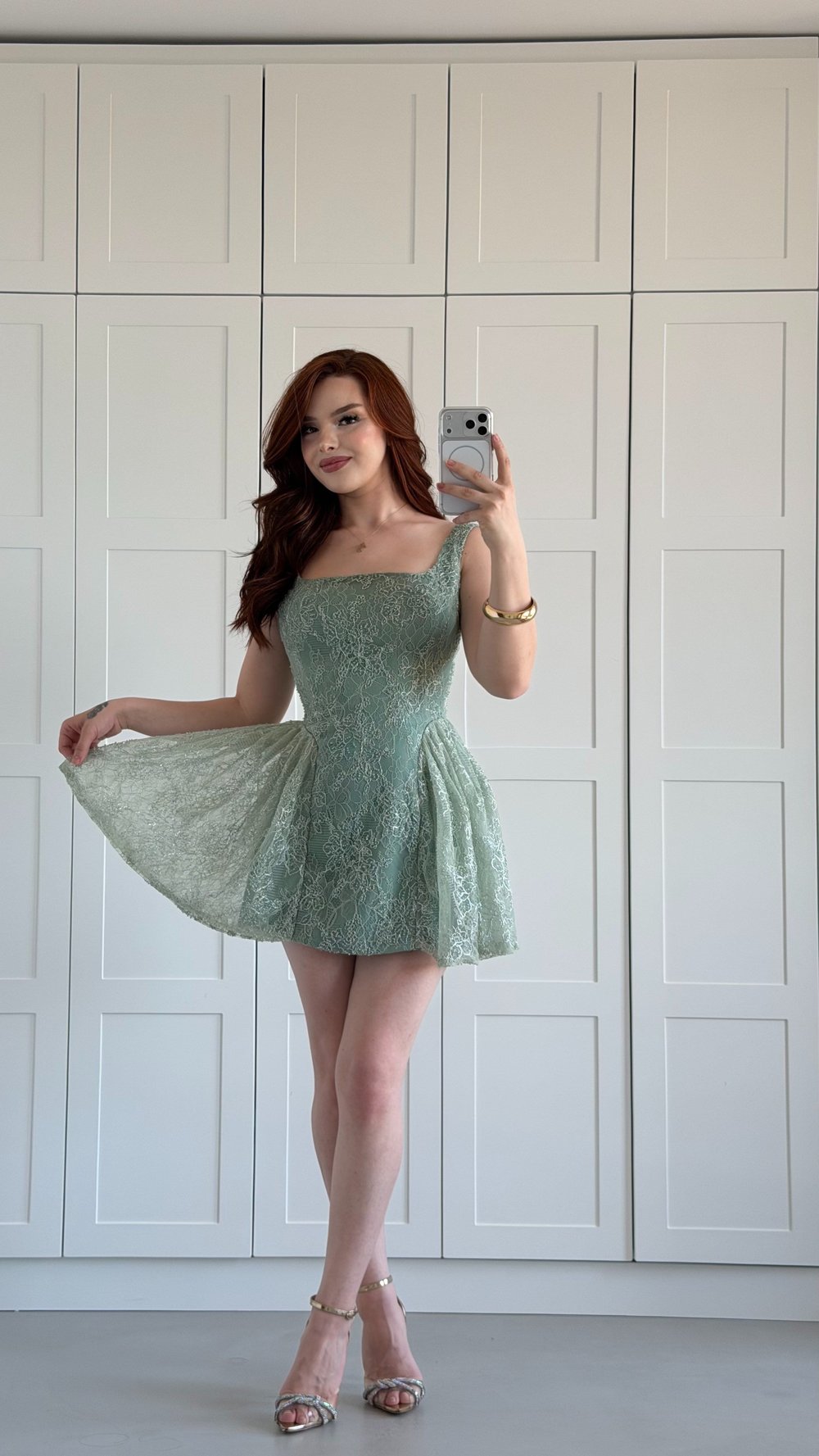 Mabel Mini Elbise Yeşil