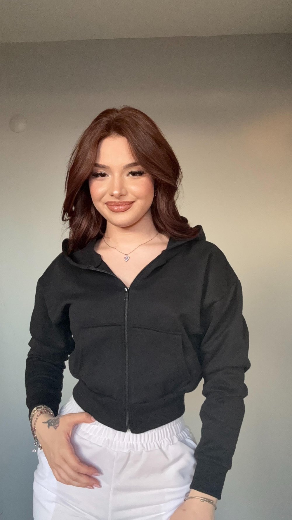 Alya Crop Hırka Siyah