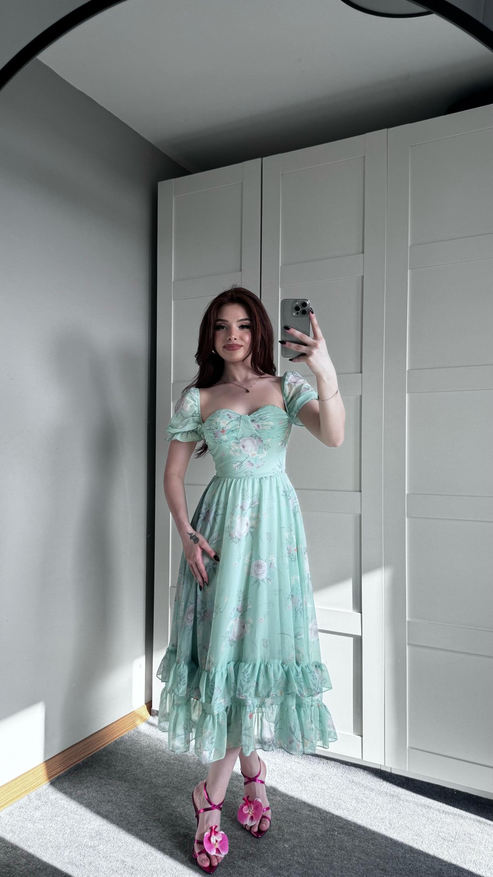 Bahar Yeşil Elbise
