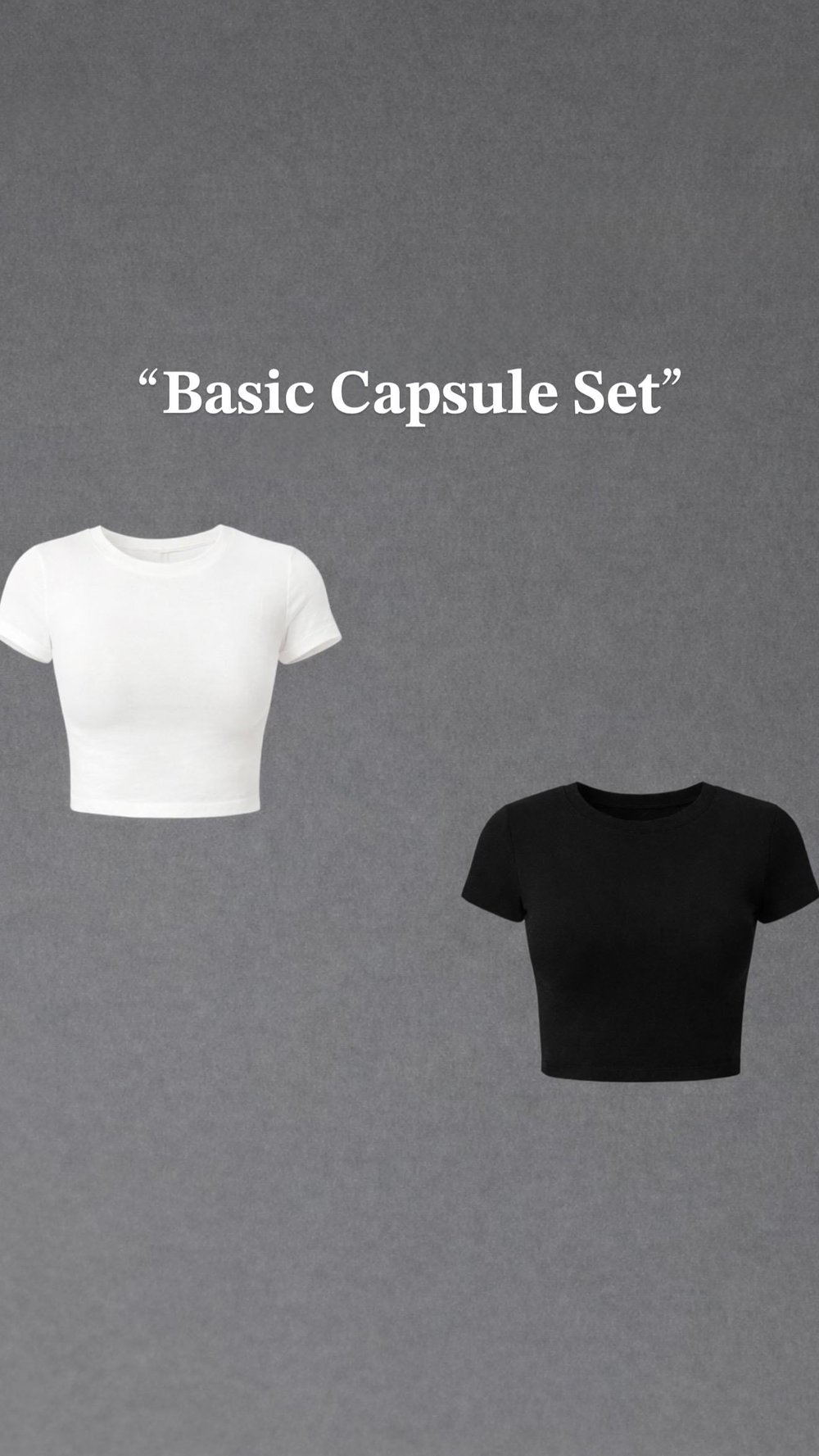 Basıc Capsule Set Crop