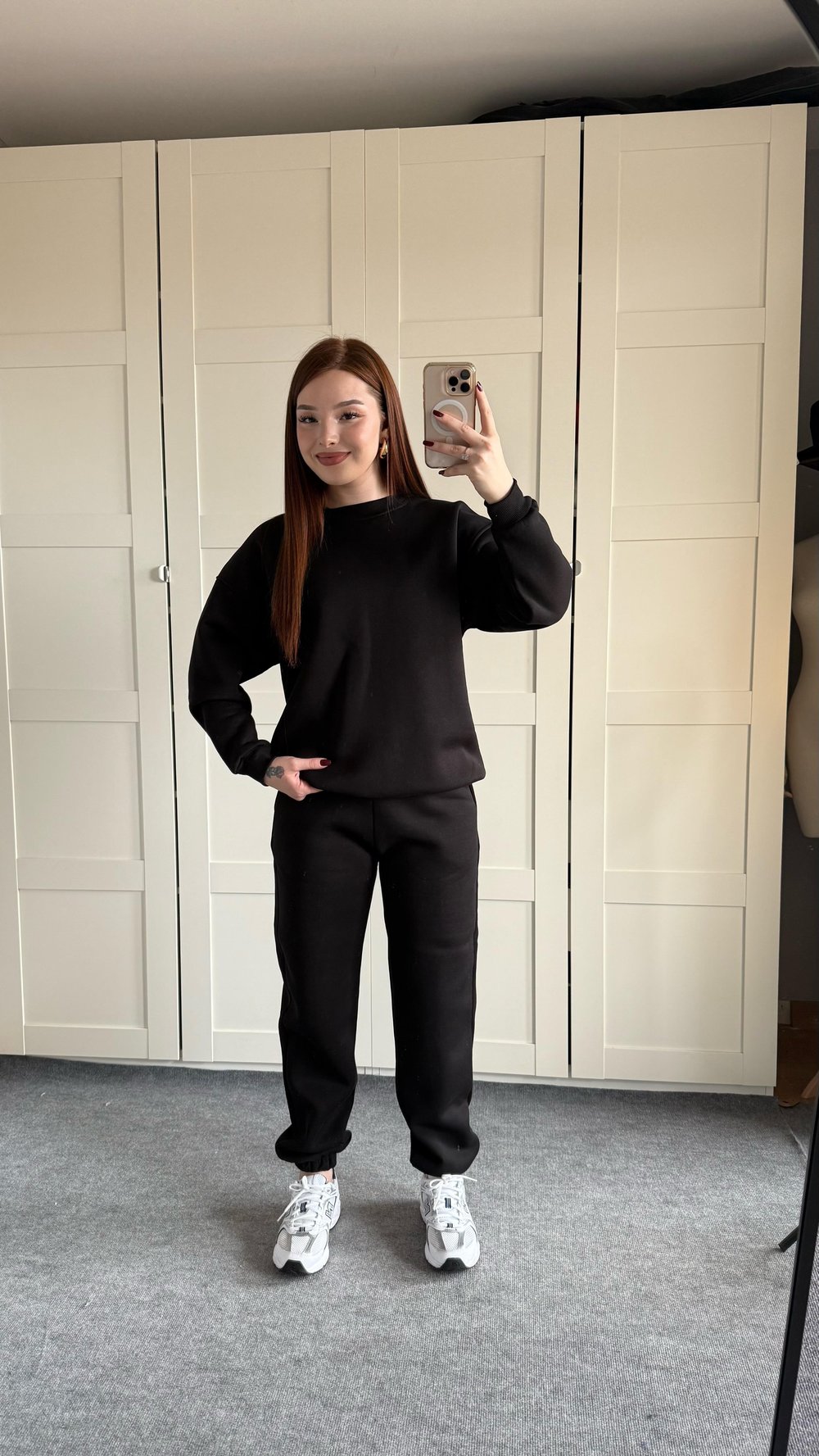 Basıc Sweat Eşofman Takımı Siyah