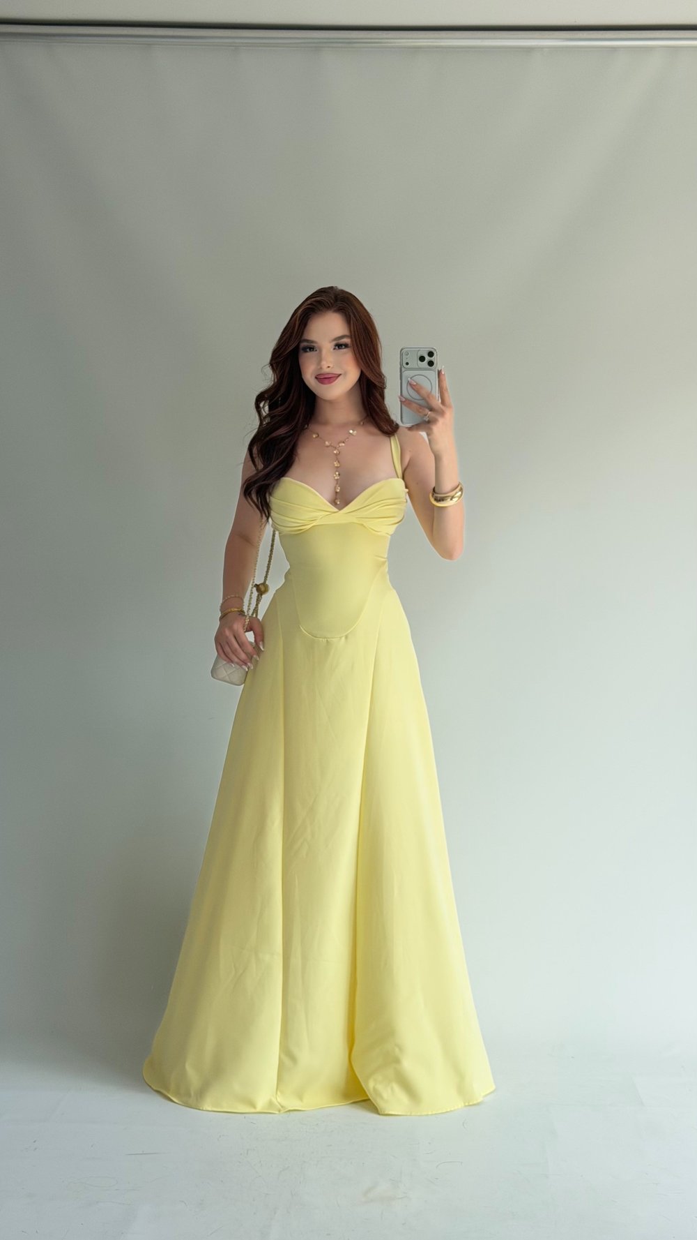 Mira Modern Elbise Sarı