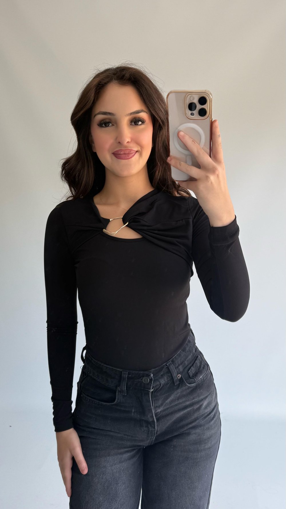 Deba Demir Detaylı Bluz Siyah