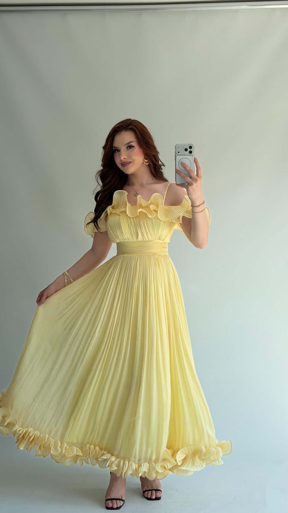 Alina Volanlı Sarı Abiye