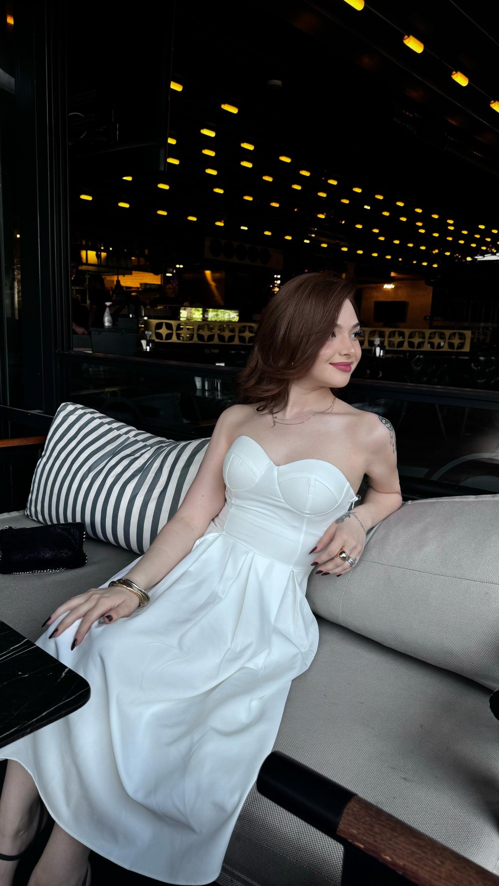 Elizabeth Beyaz Elbise 