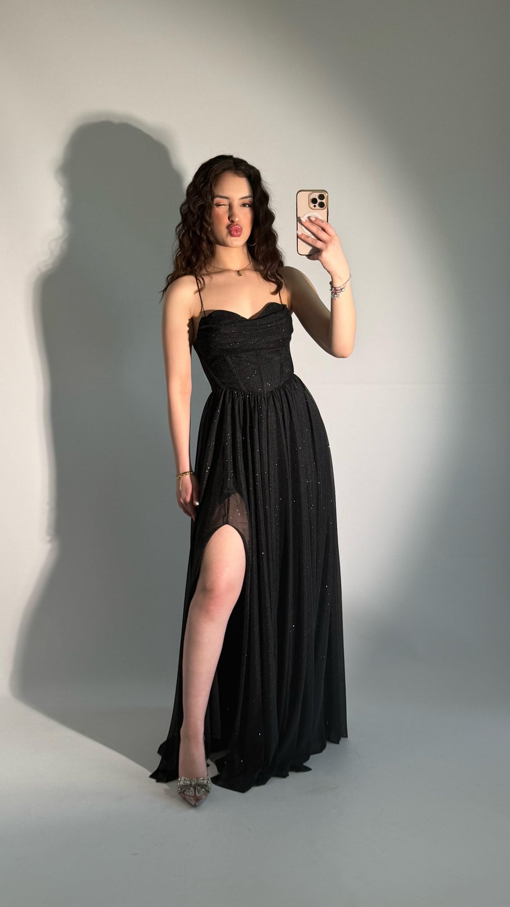 Elsa Simli Abiye Siyah