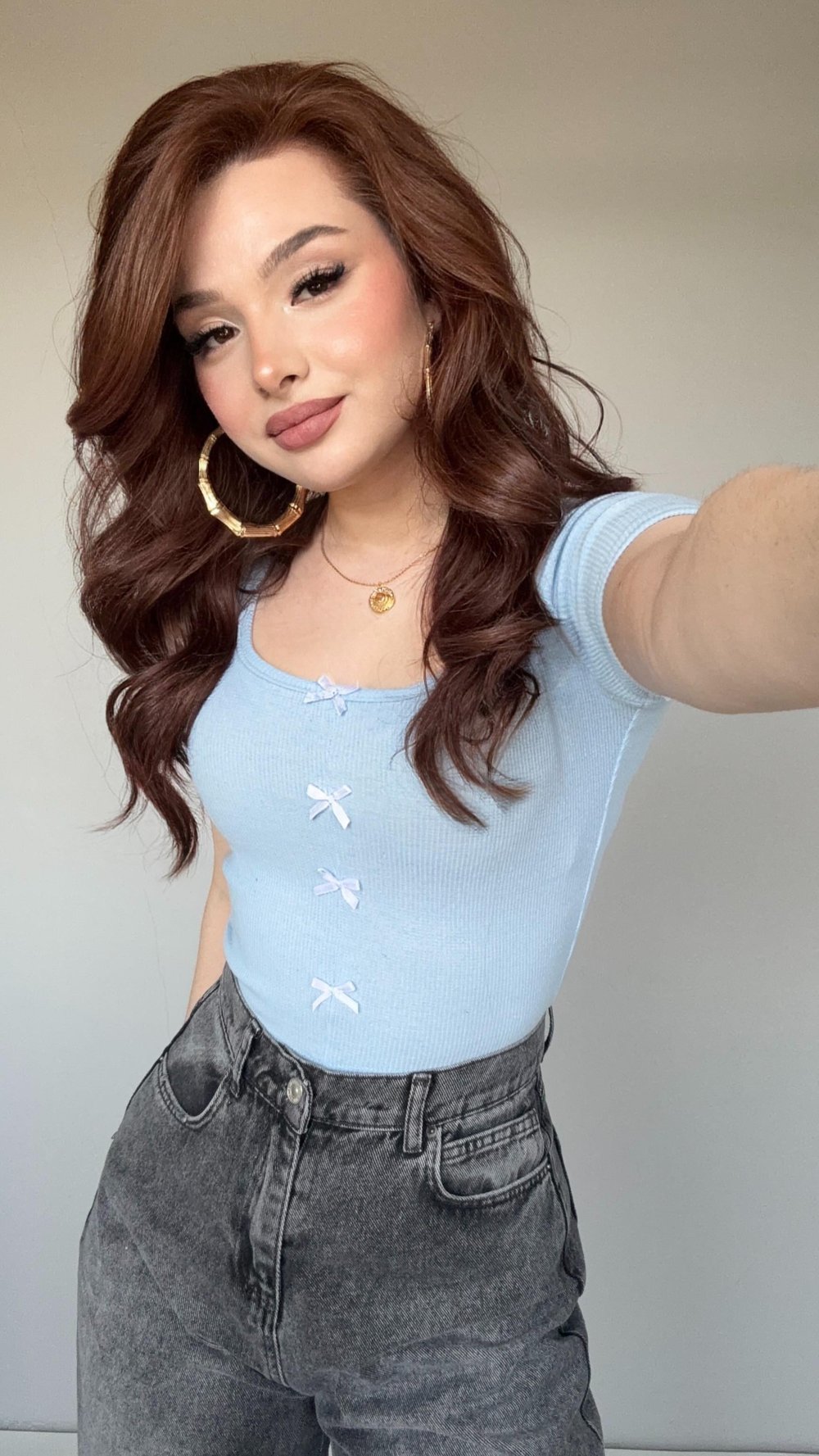 Fitilli Kurdeleli Crop Bebe Mavisi