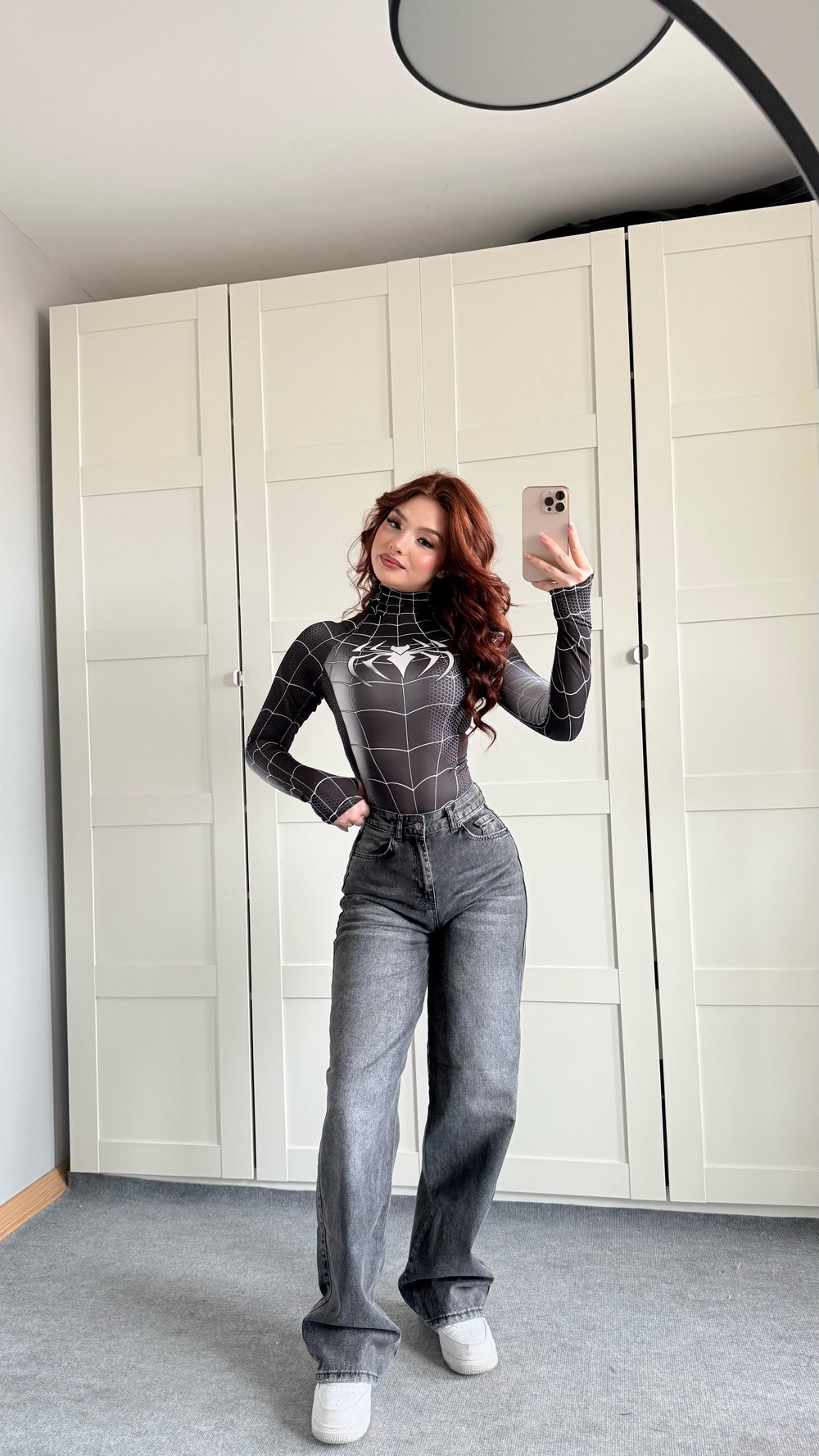 Jenner Wide Leg Jean Antrasit
