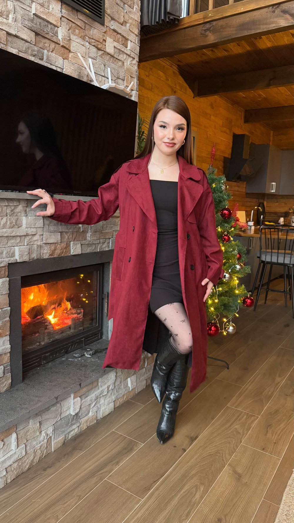 Nubuk Trenc Zara Bordo 