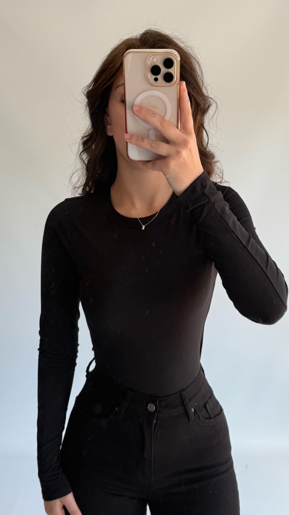 Pamuklu HM Uzun Kollu Body Siyah