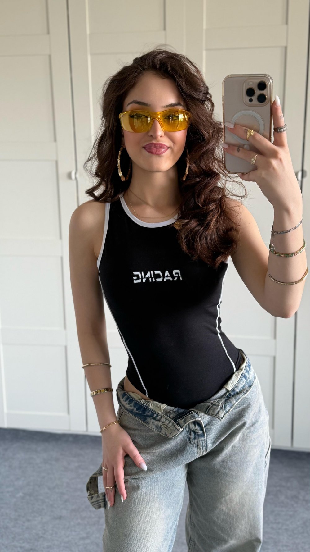 Racing Bodysuit Siyah