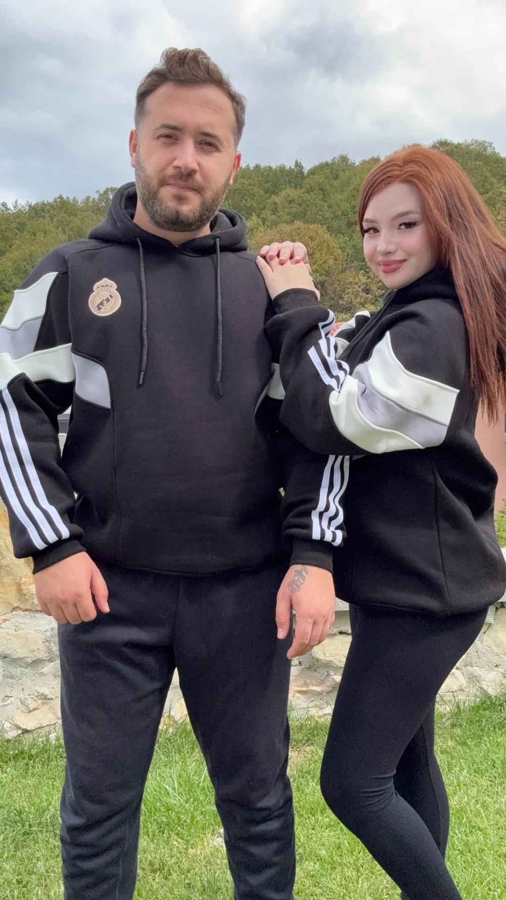 Real Madrid Kapüşonlu Sweat Siyah