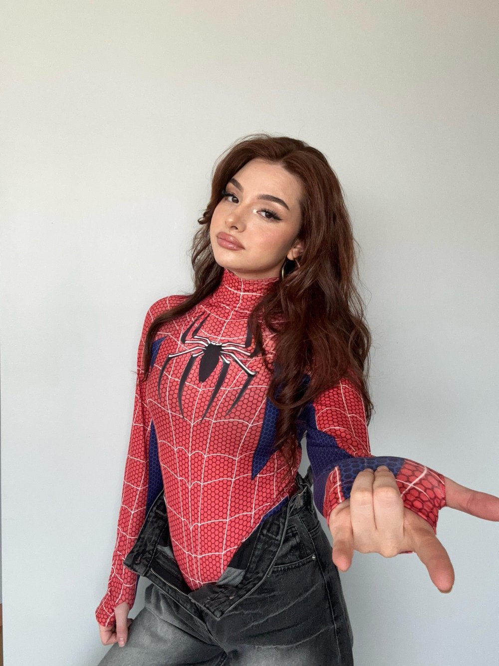 Spider Women Bodysuit Kırmızı