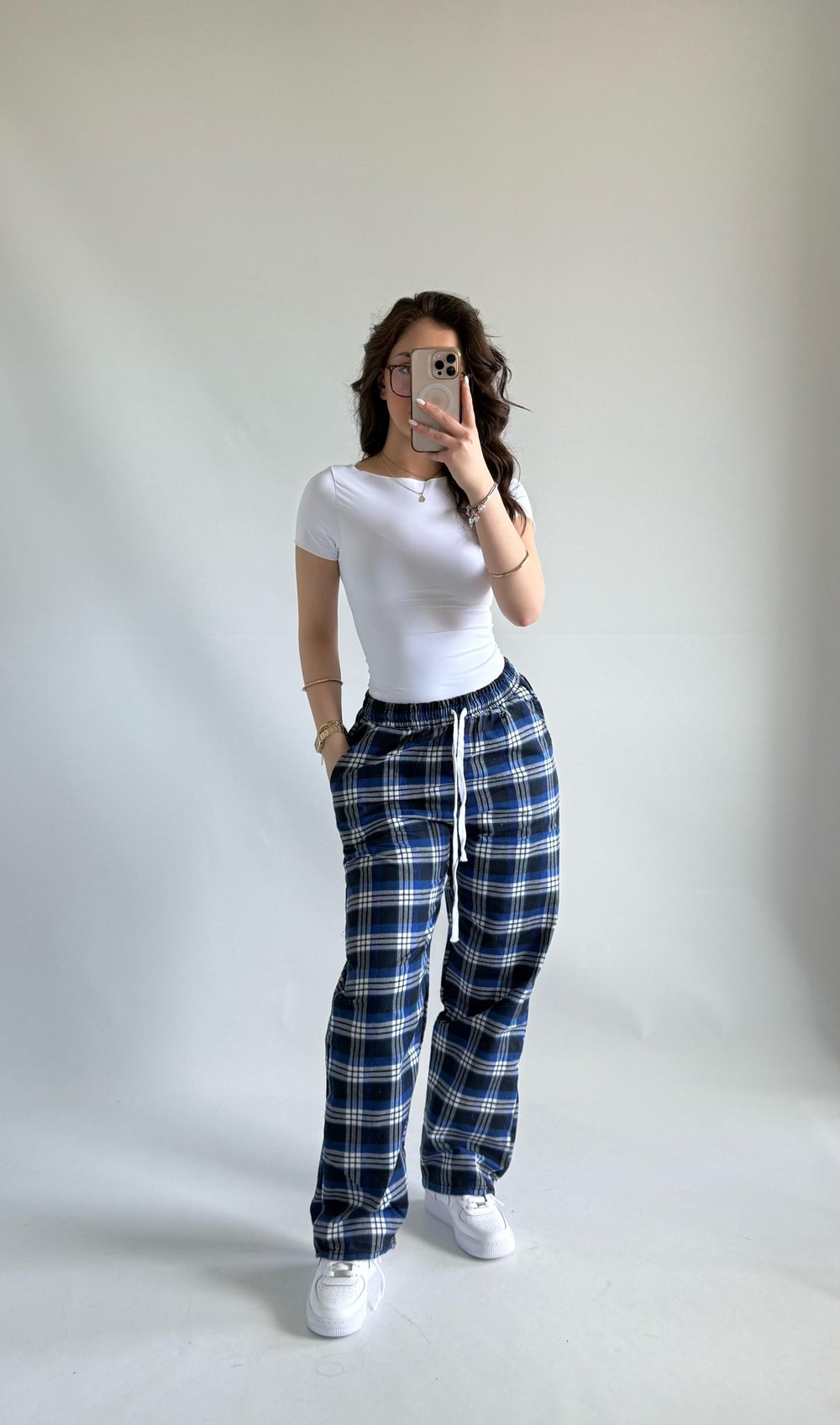 Tokyo Kareli Pijama Mavi Siyah