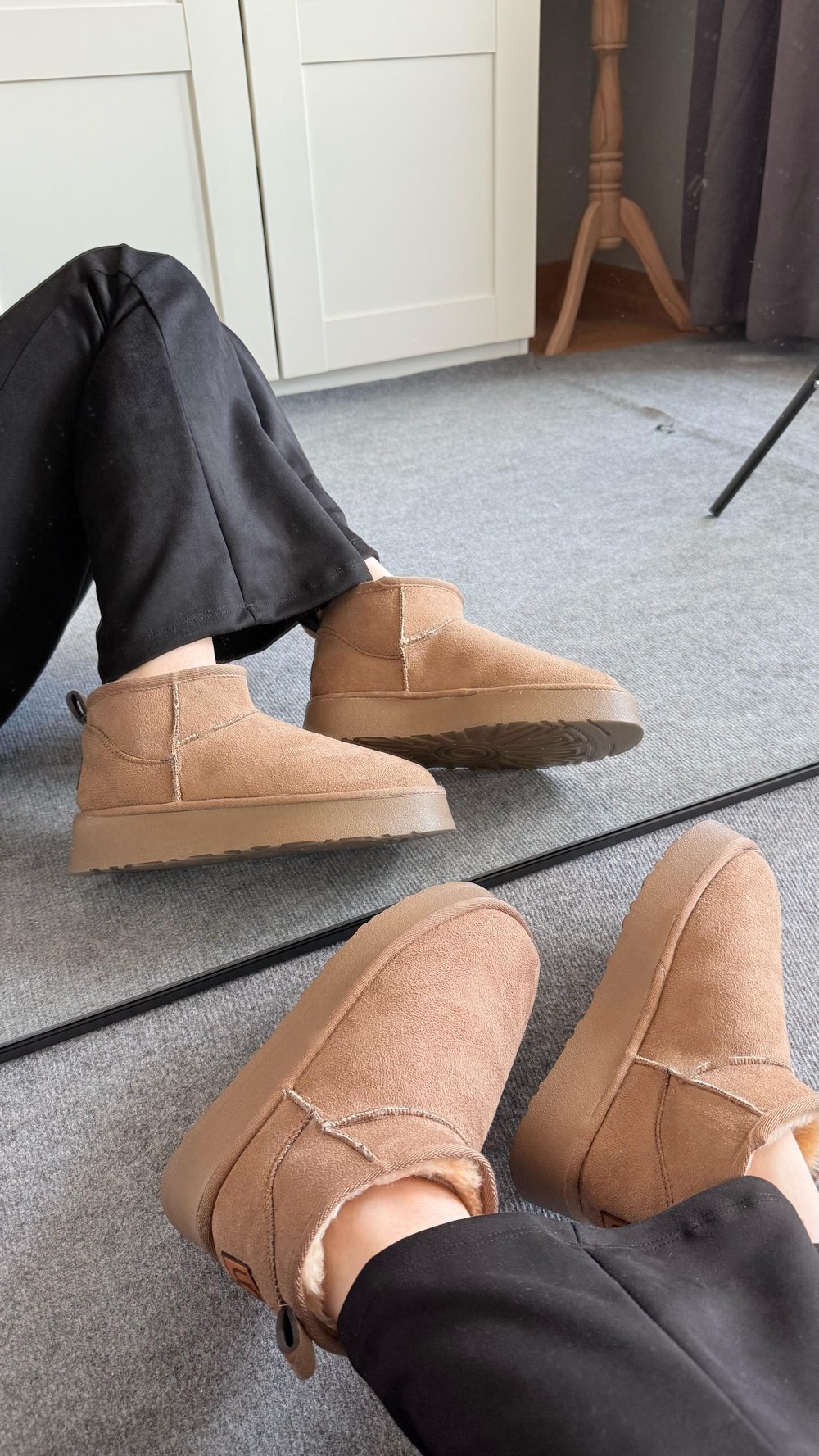 Ugg Bot Orta Taban Sütlü Kahverengi