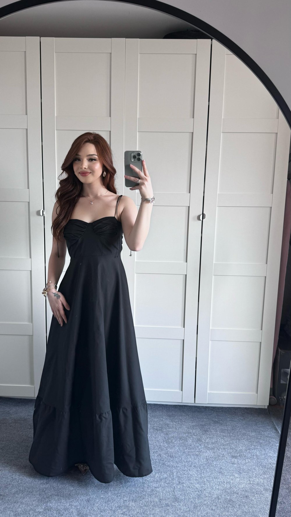 Violetta Siyah Elbise 
