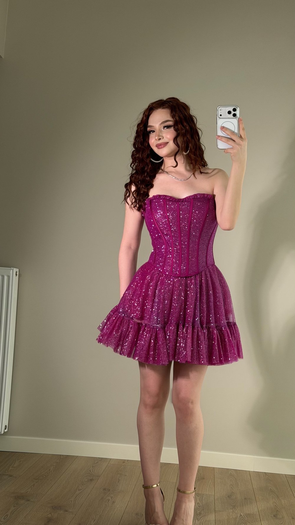 Winx Peri Mini Elbise Fuşya