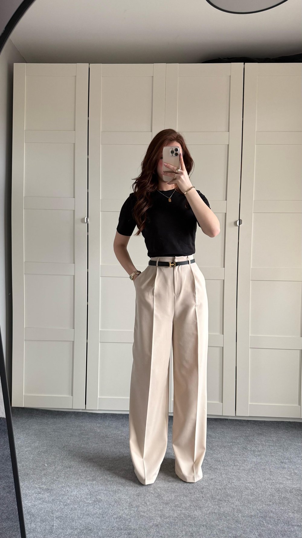 Zara Plazzo Pantolon Bej