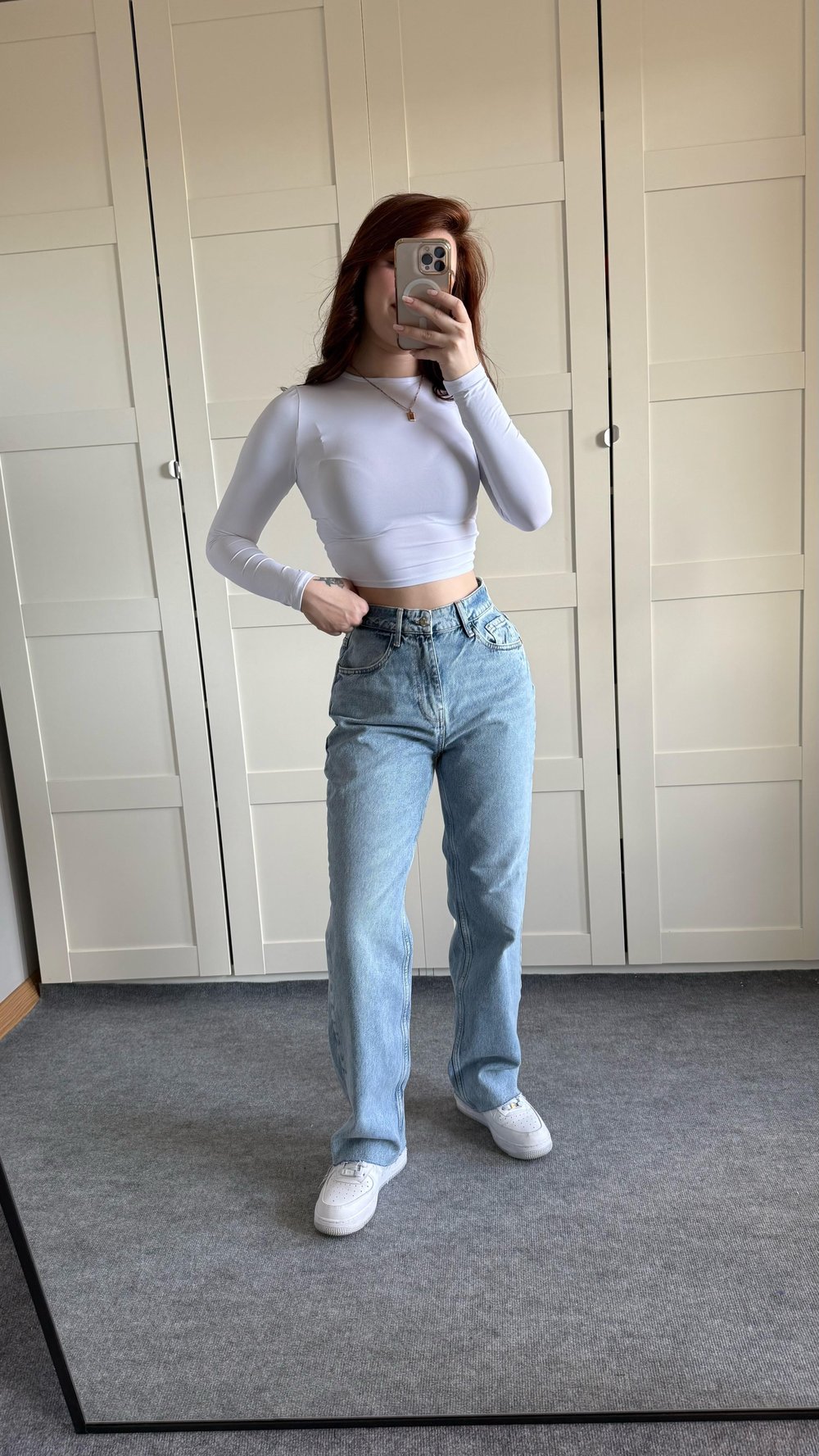 Zara Straigh Fit Jean Buz Mavisi