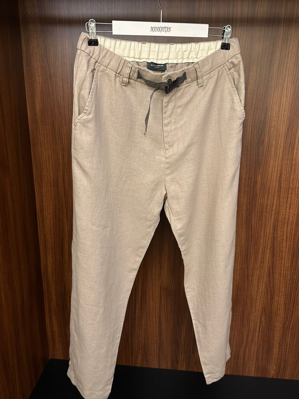 Beli Kemerli Lınen Kumaş Pantolon