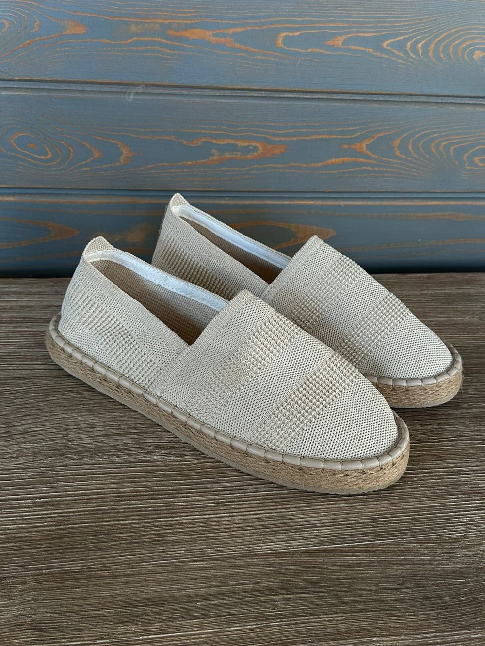 Hasır Taban Keten Espadril